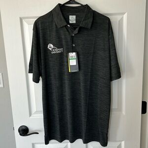 Callaway Roseman University gray men’s collared short sleeve shirt